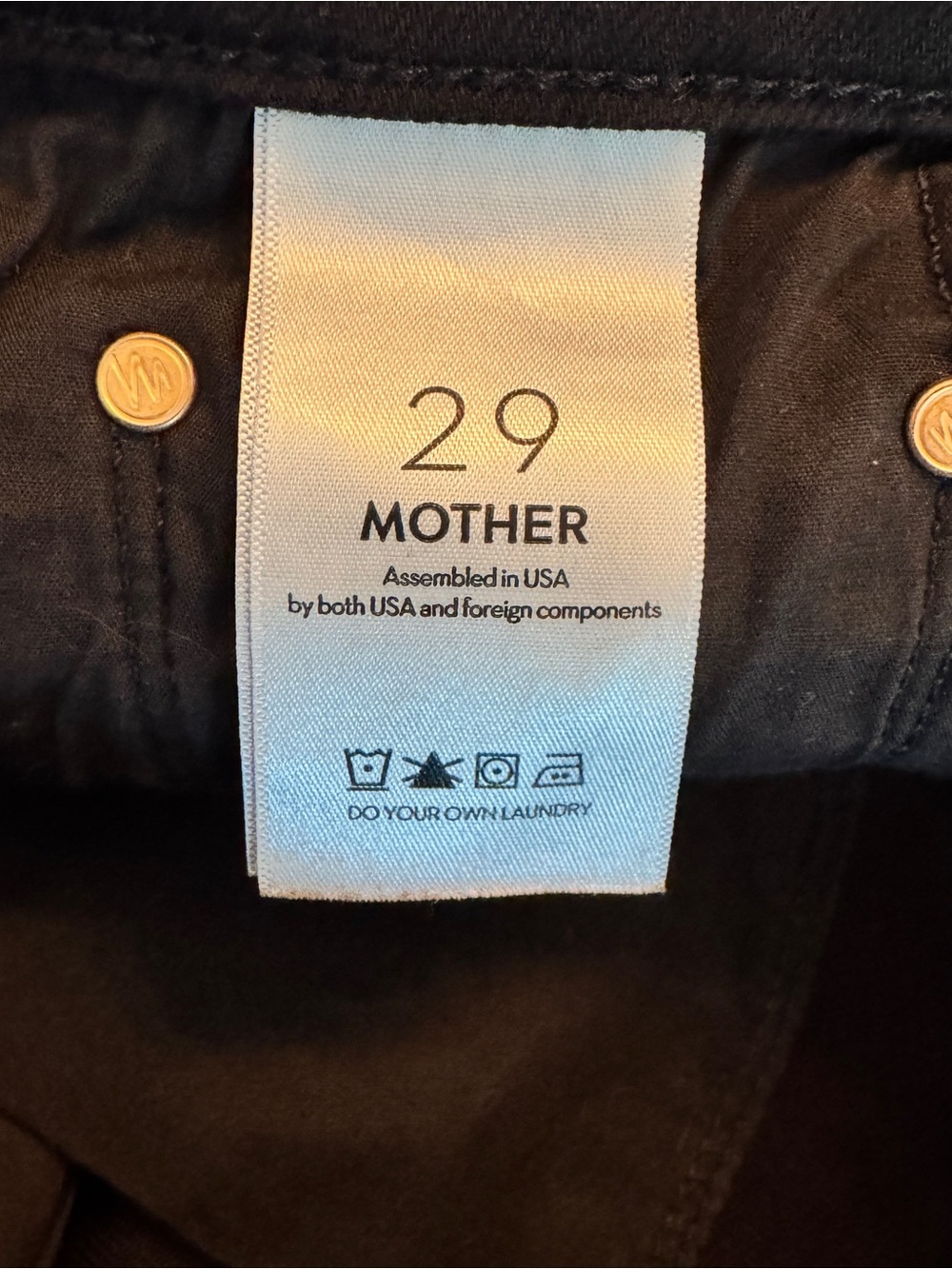 MOTHER The Tomcat Ankle Lasting Impression Black Jeans Size 29 - Picture 4 of 5